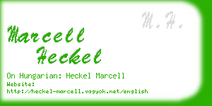 marcell heckel business card